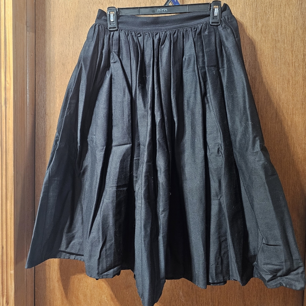 Vixen by Micheline Pitt Classic Black Swing Skirt